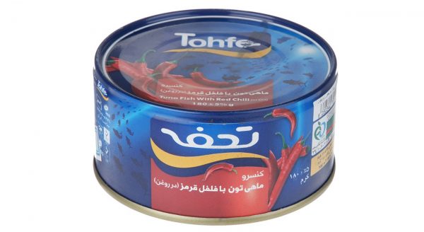 کنسرو ماهی تون با فلفل قرمز تحفه
