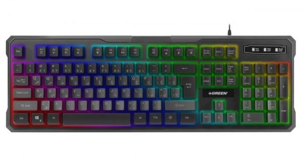 کیبورد مخصوص بازی گرین مدل GK601-RGB Green GK601-RGB Gaming Keyboard