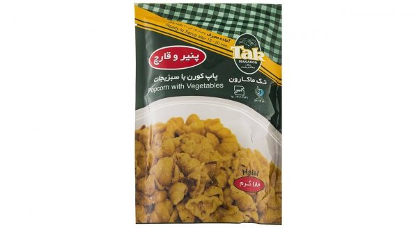 پاپ کورن سبزیجات با طعم پنیر و قارچ تک ماکارون
