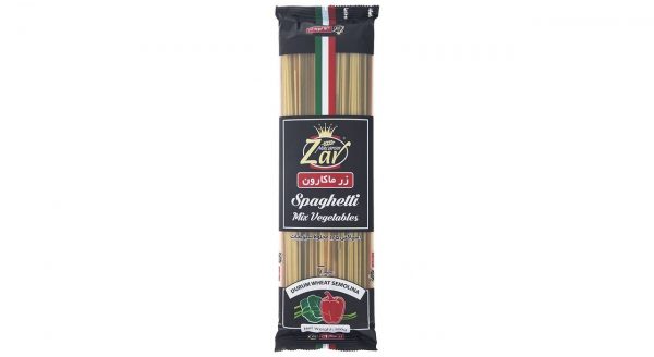 اسپاگتی قطر 1.5 مخلوط سبزیجات زر ماکارون