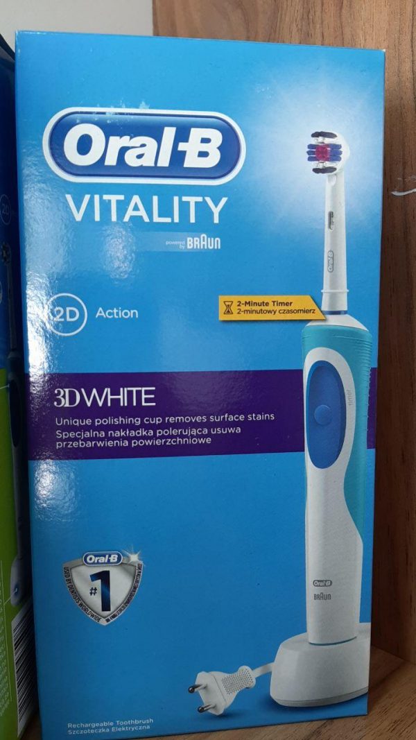 مسواک برقی اورال-بی مدل Vitality D12.513w 3D White