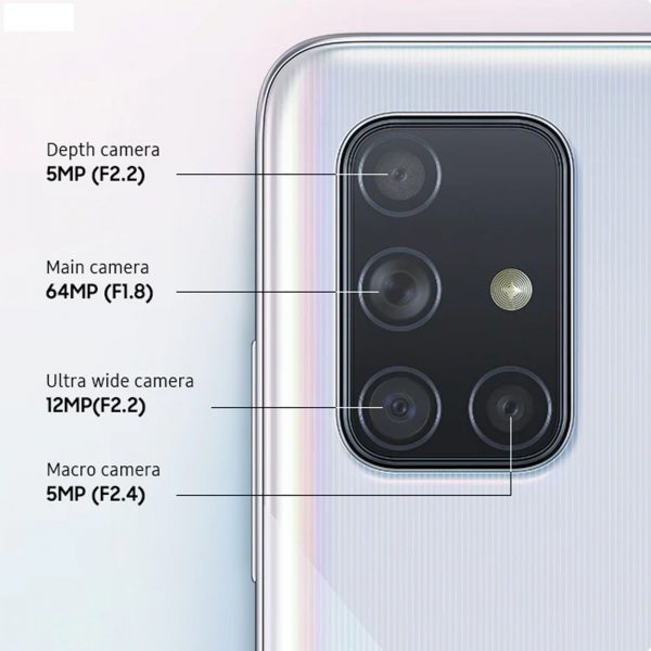 گوشی موبایل سامسونگ مدل Galaxy A71 SM-A715F/DS دو سیم‌کارت ظرفیت 128 گیگابایت همراه با رم 8 گیگابایت