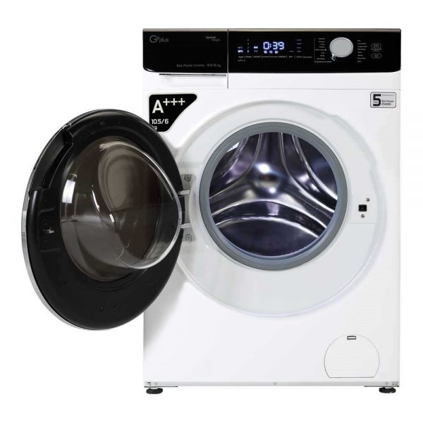 ماشین لباسشویی جی پلاس مدل GWM-KD1048W ظرفیت 10.5 کیلوگرم
