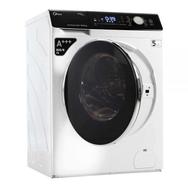 ماشین لباسشویی جی پلاس مدل GWM-KD1048W ظرفیت 10.5 کیلوگرم