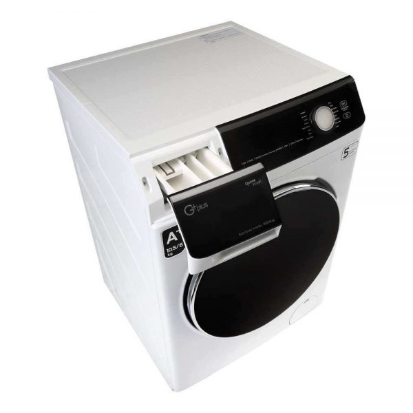 ماشین لباسشویی جی پلاس مدل GWM-KD1048W ظرفیت 10.5 کیلوگرم
