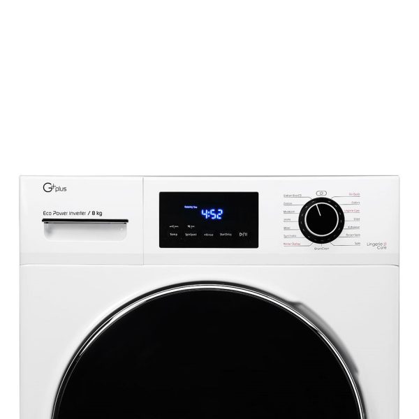 ماشین لباسشویی جی پلاس مدل GWM-K844W ظرفیت 8 کیلوگرم