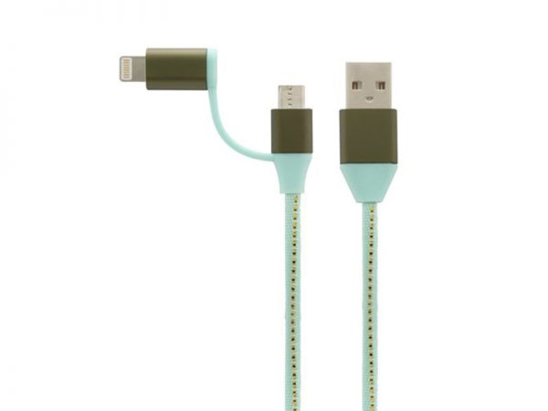 کابل تبدیل USB به microUSB/لایتنینگ تسکو مدل TC A101 طول 1 متر
