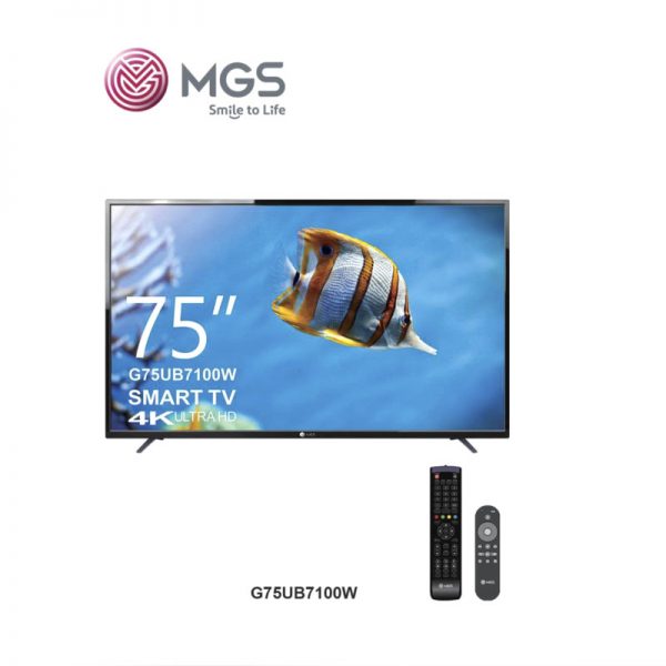 تلویزیون ال ای دی فوق هوشمند ام جی اس مدل G75UB7100W سایز 75-اینچ